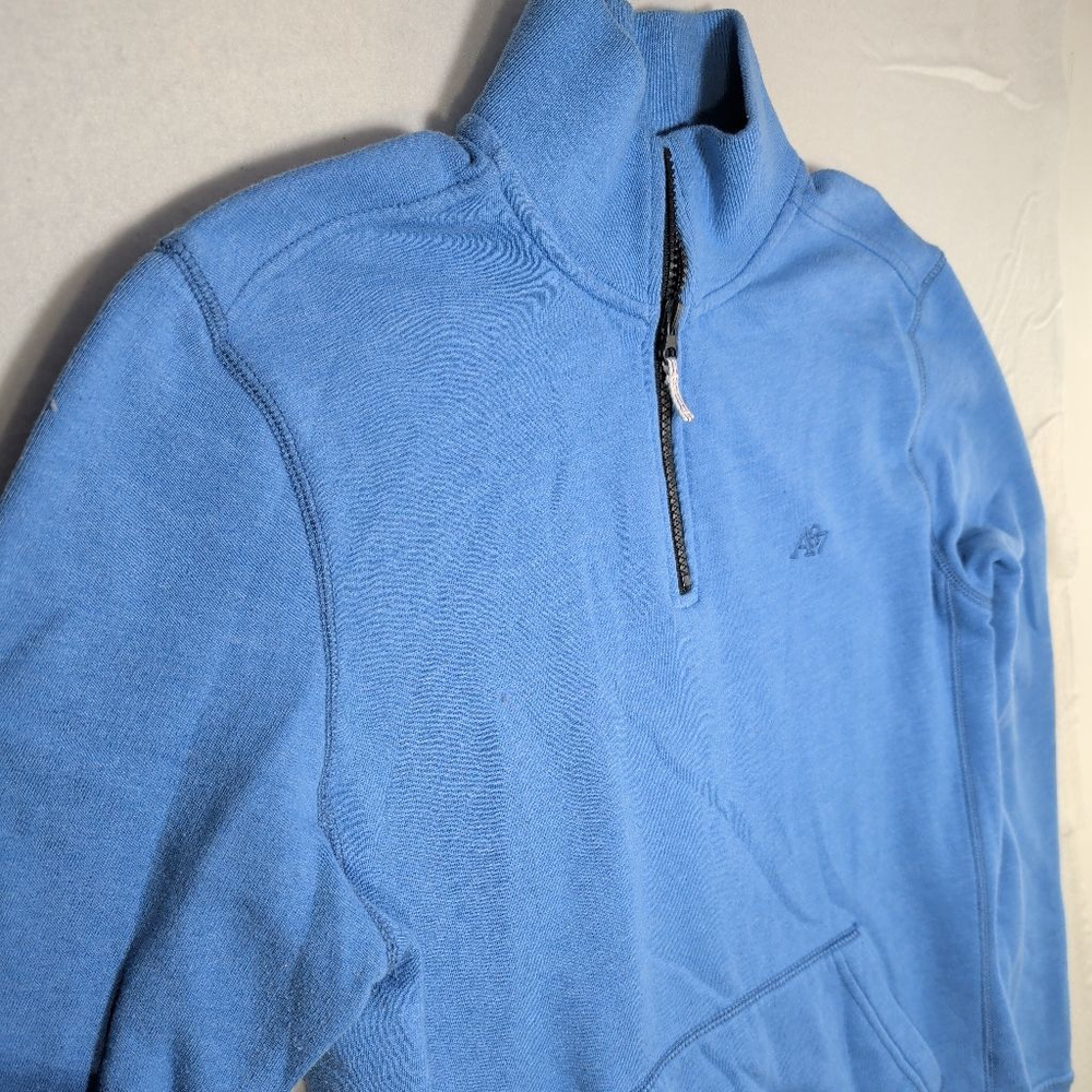Men's Aeropostale Blue Quarter-Zip Sweatshirt M - Picture 3 of 11